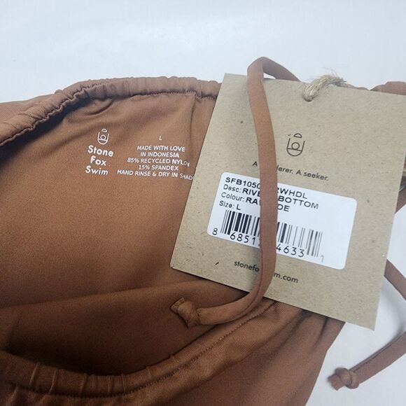 NWT Stone Fox Swim Rawhide River Bikini Bottoms (L) - Picture 5 of 5